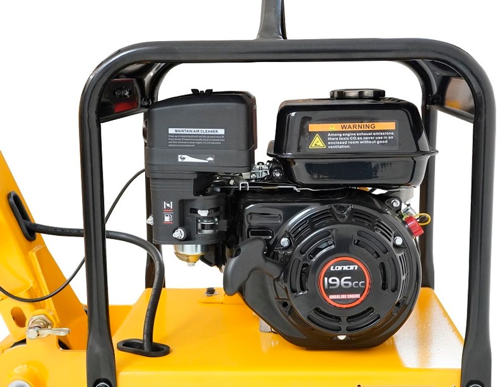 Виброплита реверсивная Habert H-C125L - [120 кг / 22 кН / Loncin G200F] бензиновая