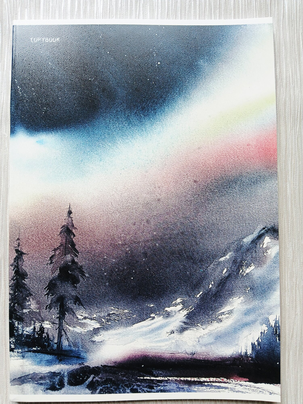 Тетрадь 64 листа А4. "Северное Сияние", общая, в клетку. Формат А4 (296*203 мм). Арт.120036. Без полей. Комплект 3 шт.