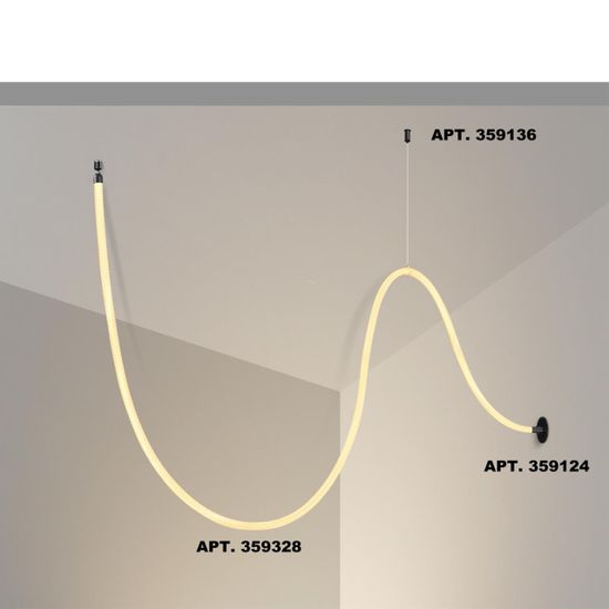 359328 KONST NT24 082 черный Светильник светодиодный IP20 LED 3000K 25W 170-265V 2420Лм RAMO
