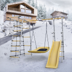 Детский спортивный комплекс для дачи ROMANA Богатырь (желтый/серый)