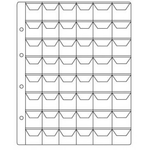 Лист для монет на 48 ячеек. 200 * 250 мм