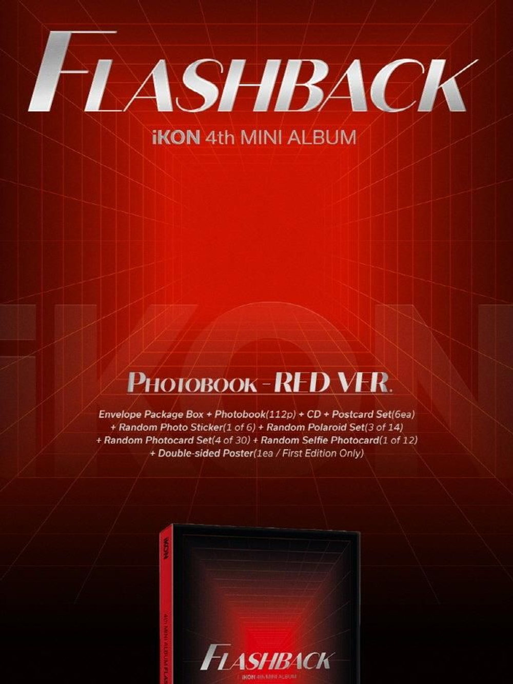 Альбом iKON - FLASHBACK 4th Mini Album PHOTOBOOK RANDOM Version