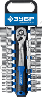 ЗУБР ТР-20, 20 предм., (1/2″), набор торцовых головок, Профессионал (27647-H20)