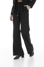 Брюки клеш из уплотненной поливискозы