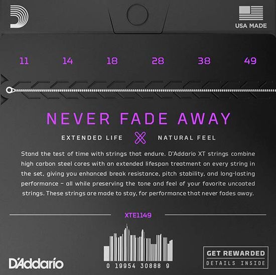 Струны для электрогитары D'ADDARIO XTE1149