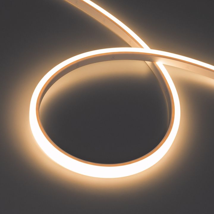 Светодиодная лента герметичная WAVE-TOP-PU-A144-10x10mm 24V Warm3000 (5 W/m, IP68, 1m, wire x1) Arlight 052632
