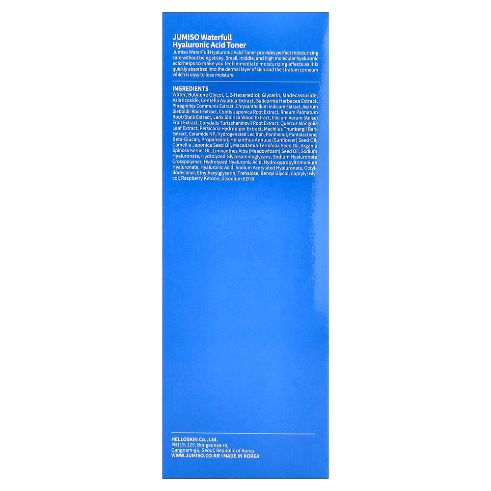 Jumiso, Водный тоник с гиалуроновой кислотой, 250 мл (8,45 жидк. унц.)