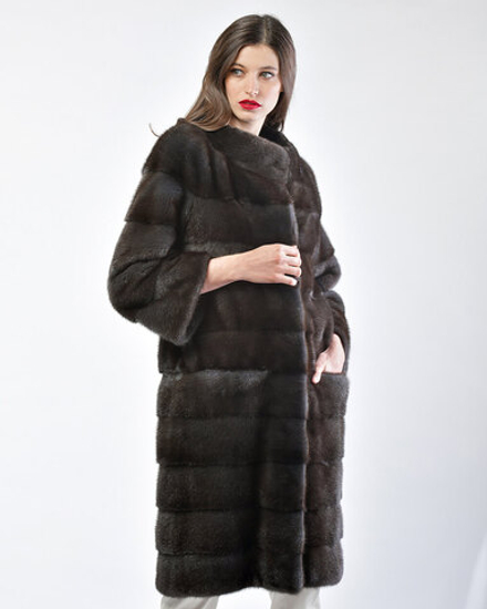 Шуба из меха норки