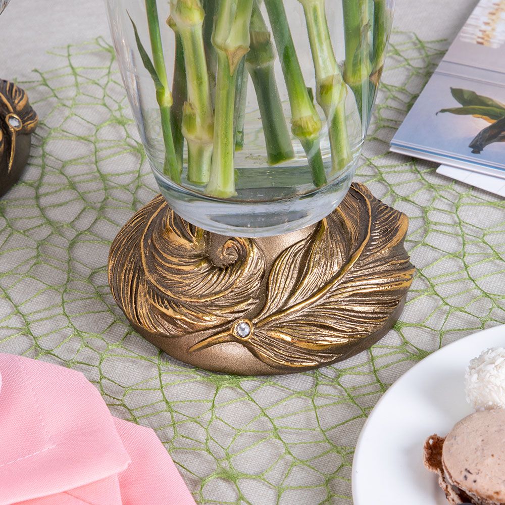 Ваза для цветов Боа Флора Бронза