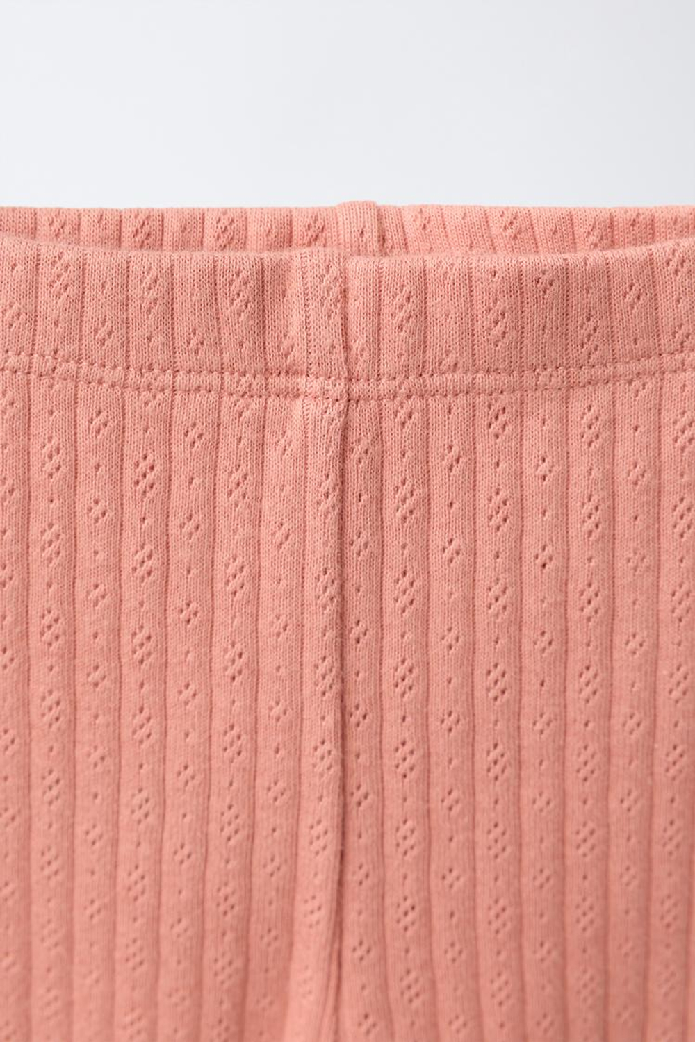 ZARA КОМПЛЕКТ ИЗ БОДИ С ЗАПАХОМ И ЛЕГИНСОВ С БАНТИКОМ, ЧЕРЕПИЧНЫЙ