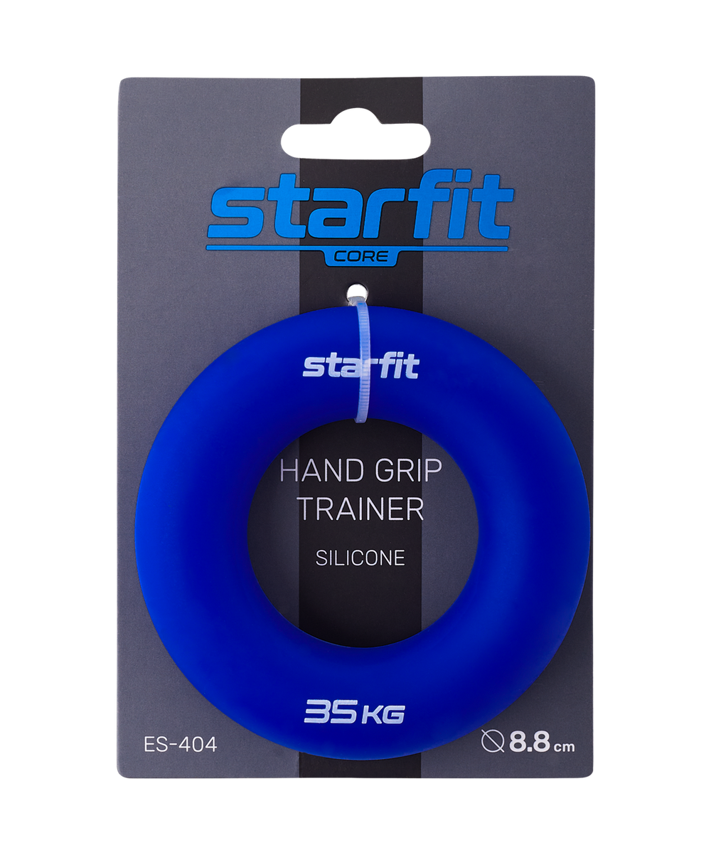 Эспандер кистевой ES-404 Кольцо, 35 кг, силикогель, темно-синий