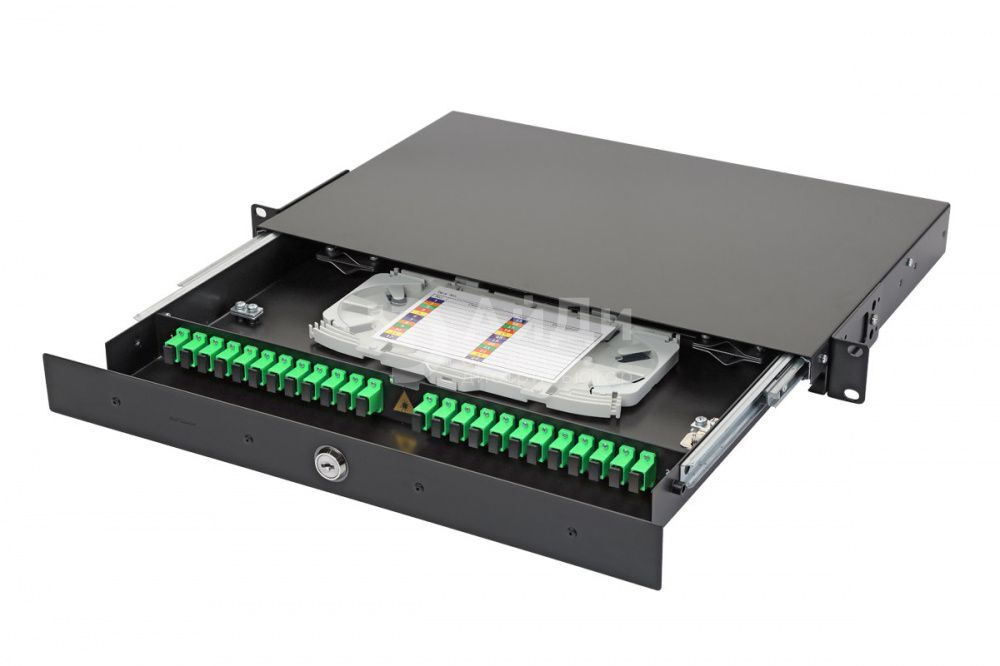 Коммутационная панель оптическая Eurolan 47D-24-S2-SC-12-10BL-A