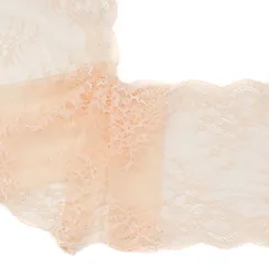 Кружево эластичное персиковое 17 см, Италия
