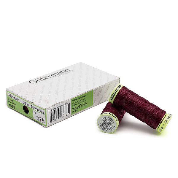 Нитки отделочные Gutermann Top Stitch 30 (30 метров), 5 кат. | 375 красная слива