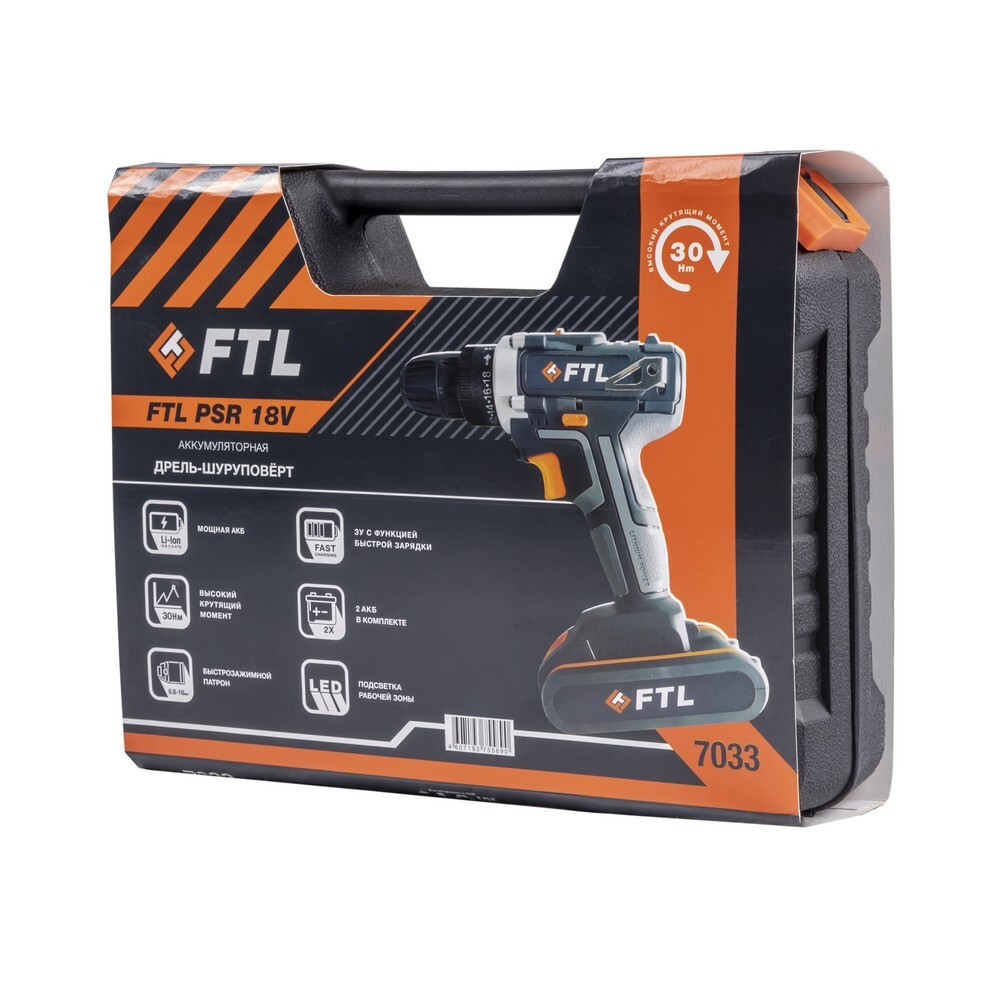 Аккумуляторная дрель-шуруповерт FTL PSR 18V