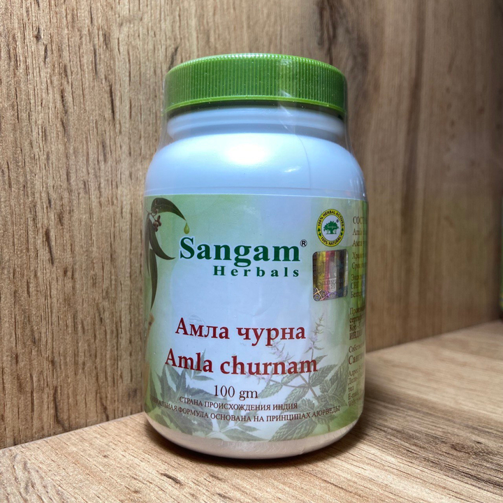 Sangam Herbals Амла чурна смесь сухого растительного сырья (Эмблика лекарственная) Amla churnam 100 г