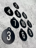 Номерки на ключи, металл