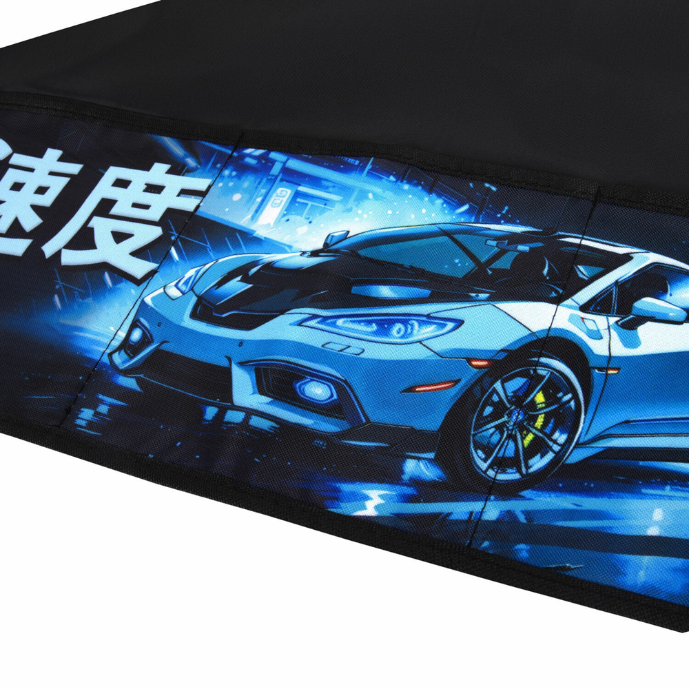 Накидка фартук с нарукавниками для труда BRAUBERG 3 кармана 46x54 см "Night race" (4 штуки в упаковке)