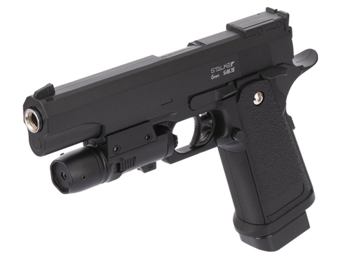 Пистолет пневматический Stalker SA5.1S Spring (Hi-Capa 5.1) +ПБС +ЛЦУ (SA-3307151S)