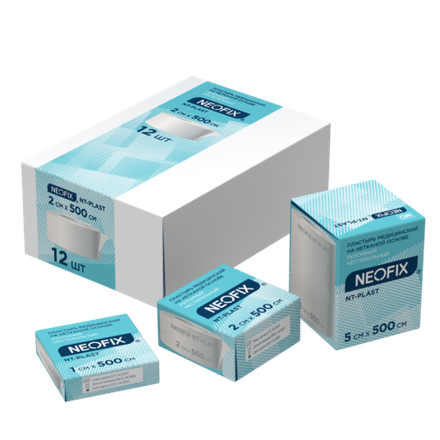 Пластырь медицинский на нетканой основе NEOFIX NT-Plast 2х500 см