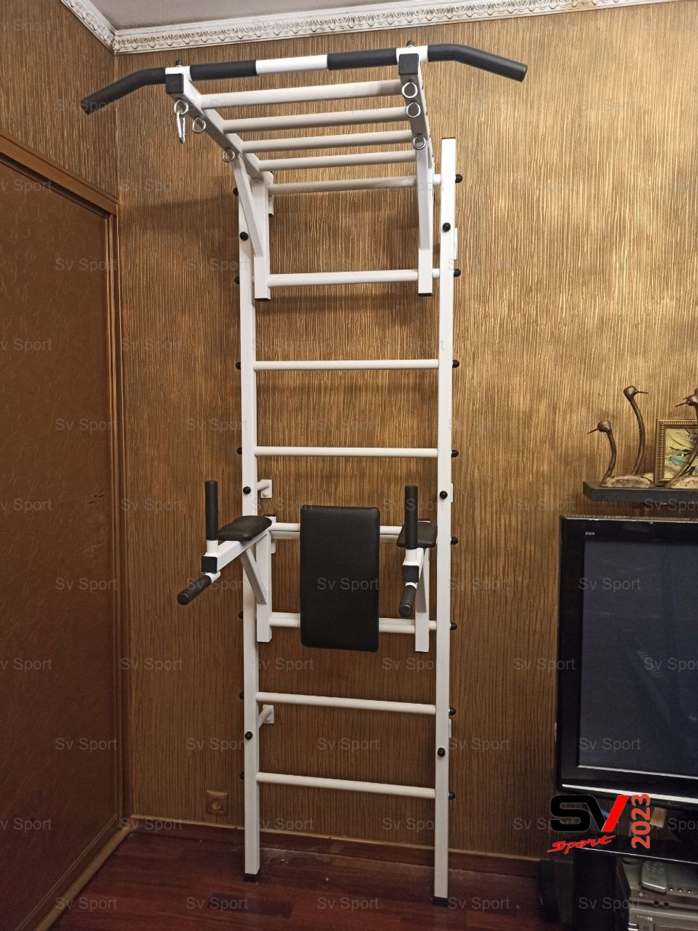 Монтаж шведской стенки Sv Sport в пеноблочные, газоблочные стены