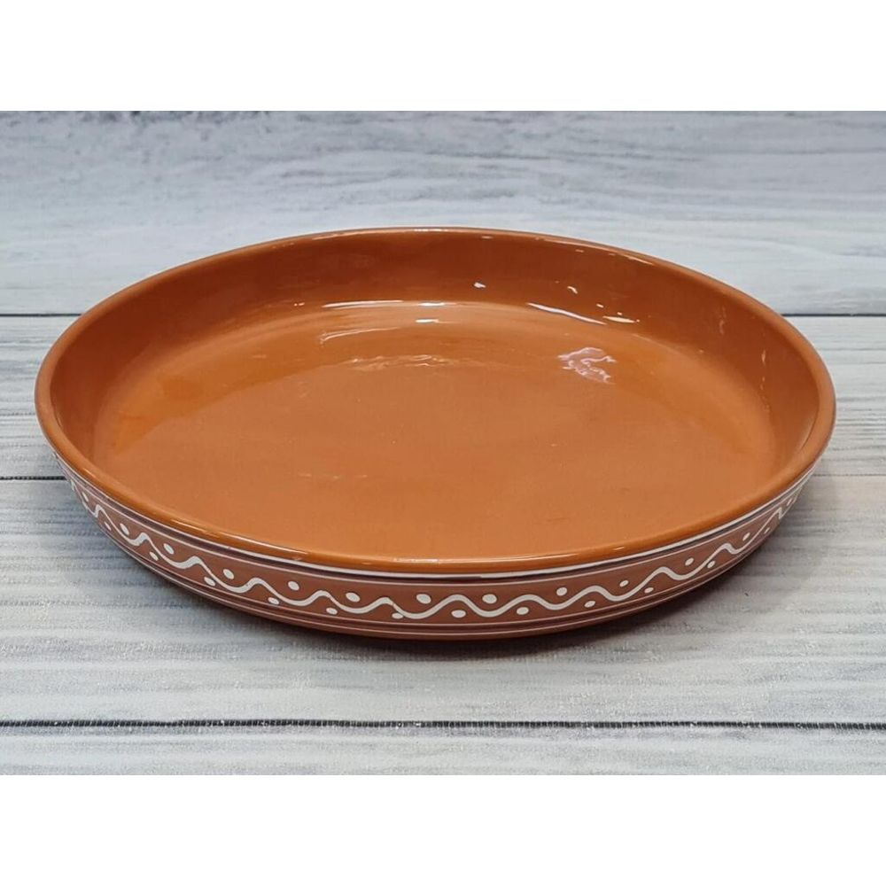 Тарелка с бортом d 23,5 см h4 см 500 мл "Псковский" керамика ПГ [6]