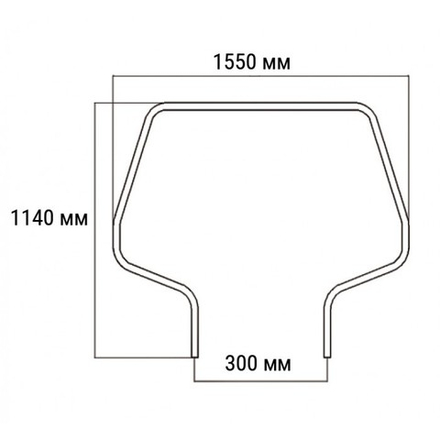 Тарга кормовая с навигационными огнями большая