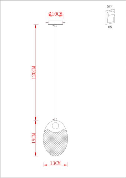 Подвесной светодиодный светильник Arte Lamp Vitoria A2095SP-1GO
