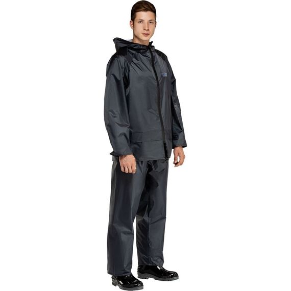 Костюм влагозащитный Membrane-КБР полиэфир с полиуретановым покрытием тёмно-серый с СОП