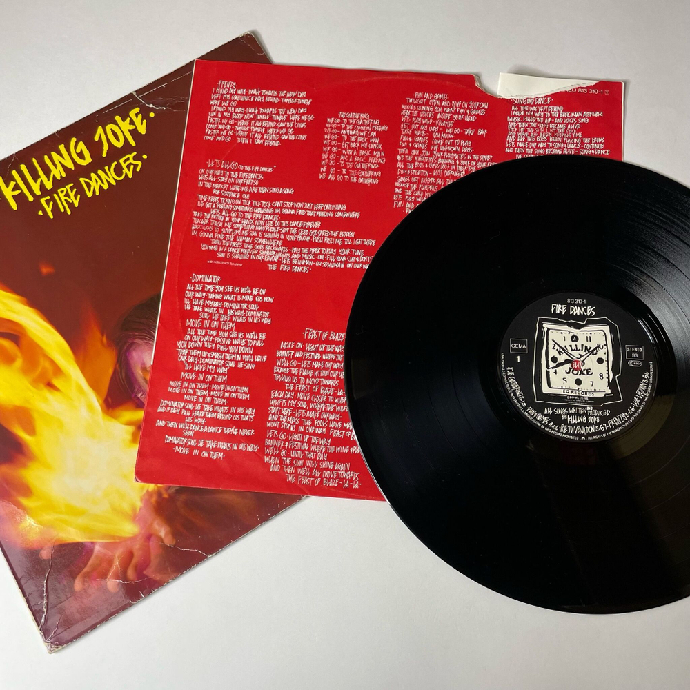 Винтажная виниловая пластинка LP Killing Joke Fire Dances (Germany 1983)