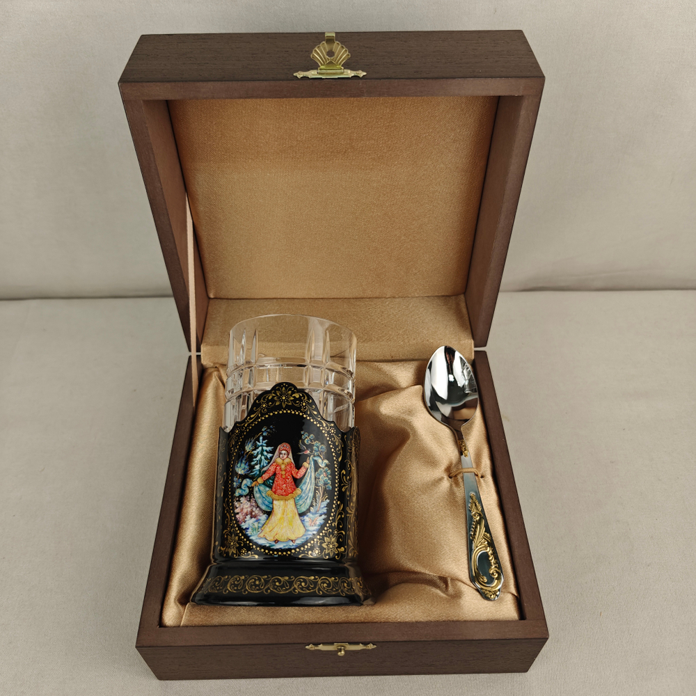 Чайный набор "Снегурочка" (Ручная роспись Палех)