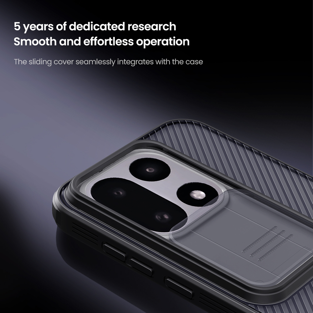 Чехол прозрачный тонированный для OnePlus 15, серия CamShield Pro Case (Transparent black) от Nillkin