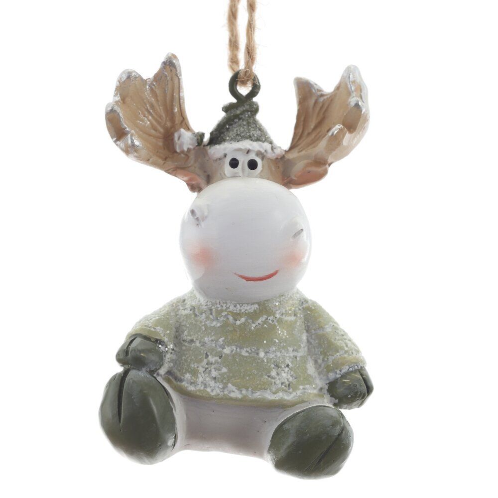 GAEM Фигурка декоративная подвесная "Олень", L4 W4 H5 см, 2в.