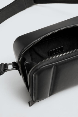 ZARA СТЕГАНАЯ СУМКА, ЧЕРНЫЙ