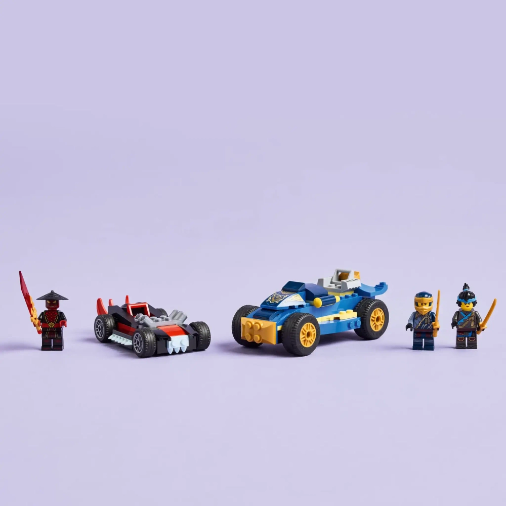 Конструктор LEGO Ninjago 71840 Дуэль гоночных автомобилей Rogue и Drix