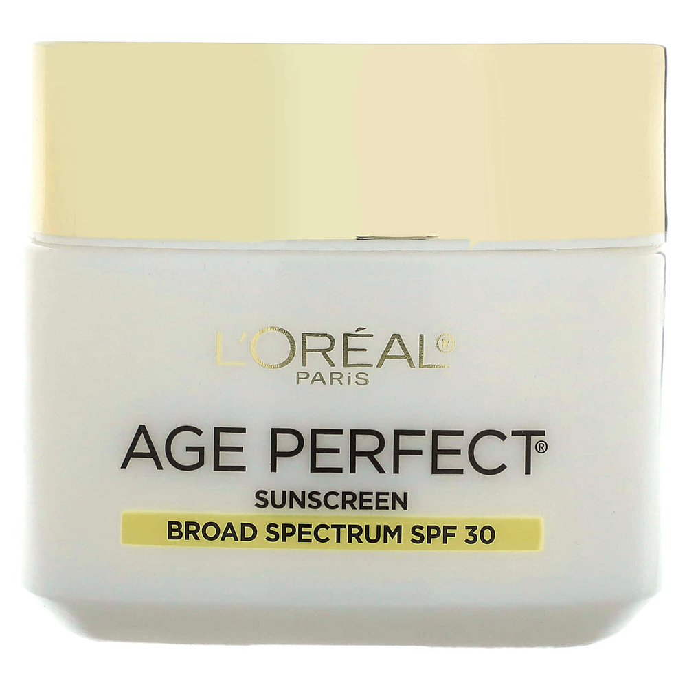L'Oréal, Age Perfect Anti-Sagging + Even Tone, экспертное увлажняющее средство с коллагеном, SPF 30, 70 г (2,5 унции)