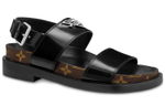 LOUIS VUITTON Crossroads Sandals "Black" Women"s