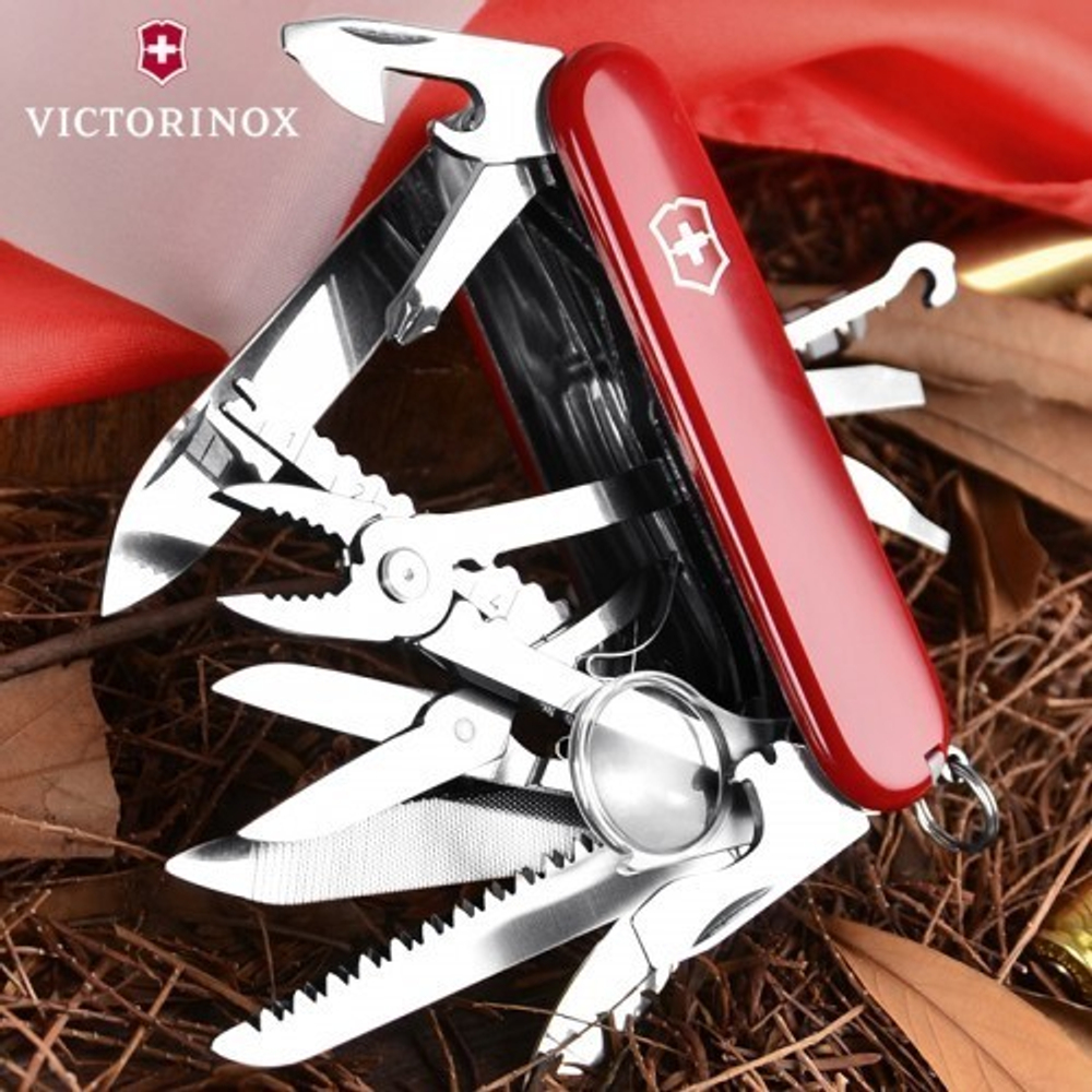 Нож Victorinox SwissChamp, 91 мм, 33 функции, красный