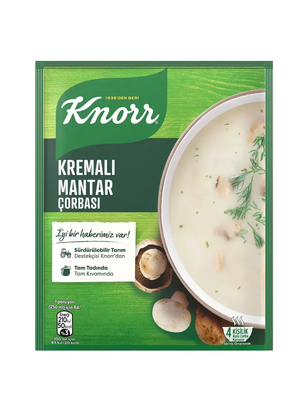 Турецкий грибной суп-пюре , Kremali mantar corbasi