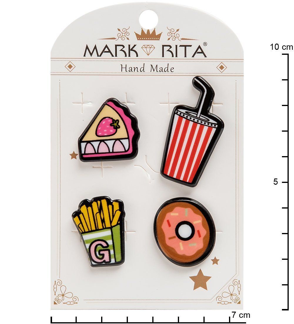 MR-100 Н-р брошей с цанговым зажимом бабочка «Сладость в радость» Mark Rita