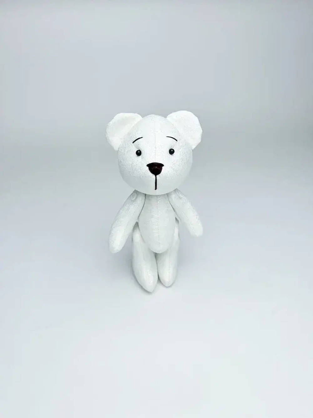 Мишка маленький Белый блеск