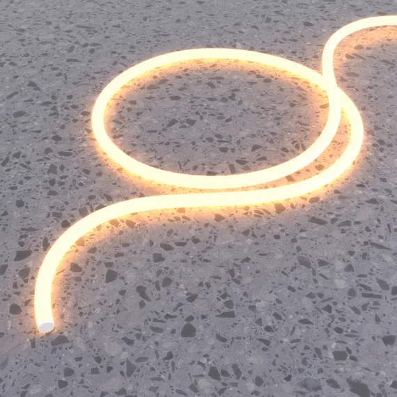 Гибкий неон круглый 360° D18 24В 14,4Вт/м 2700К IP65 5м Led Strip 201145