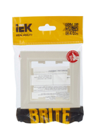 BRITE Рамка 1-местная РУ-1-БрЖ жемчуг IEK
