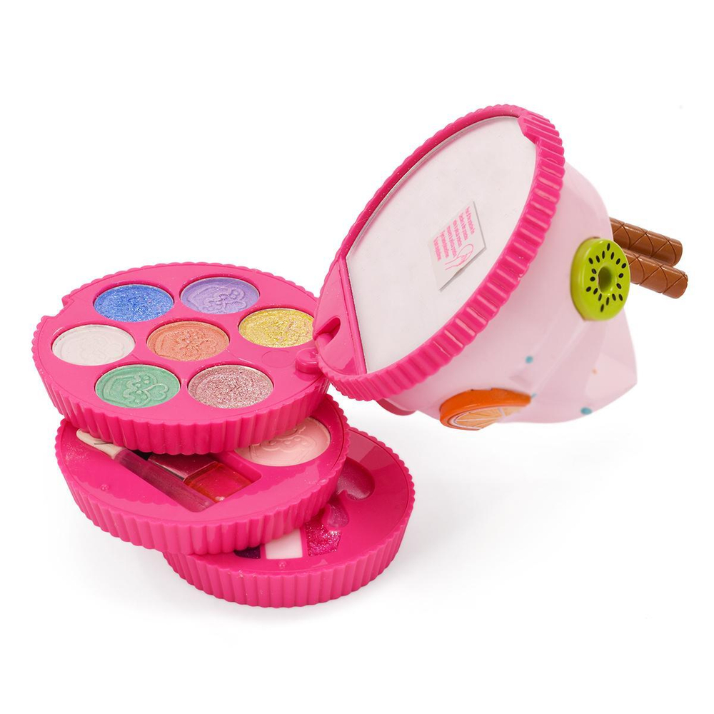 Набор декоративной косметики в кейсе "Капкейк" Зефирка "десертная"