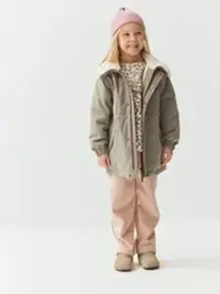 Брюки вельветовые "Пудровый беж" утепленные