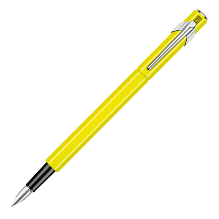 Carandache Office 849 Fluo - Желтый флуоресцентный, перьевая ручка, F, подарочная коробка