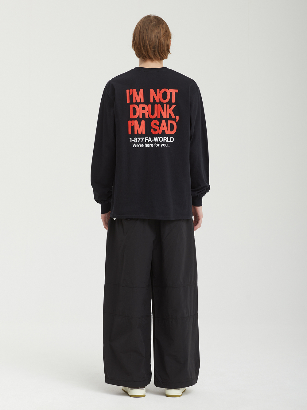 Мужской Лонгслив Drunk And Sad
