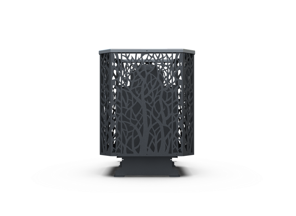 Банная печь Душа- 15 Сетка Древо стекло 8мм