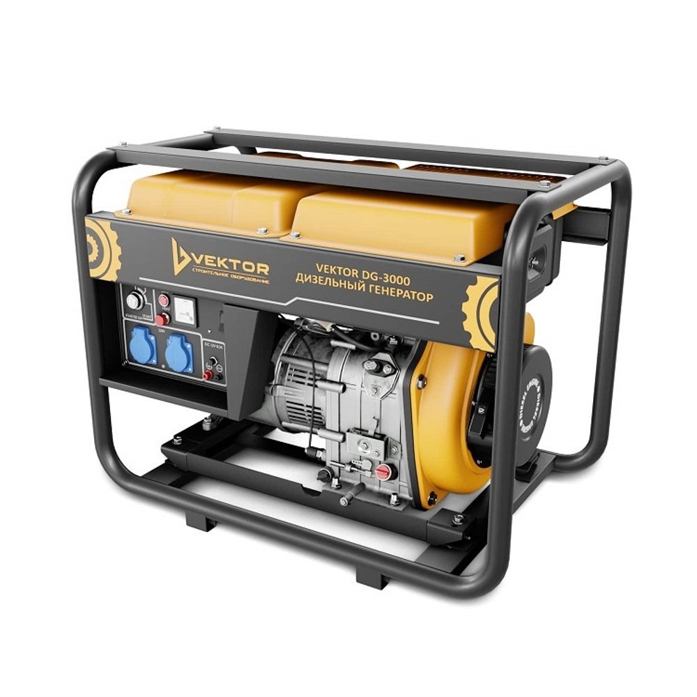 Дизельный генератор Vektor DG-3000 - [2.8 кВт / 220V]