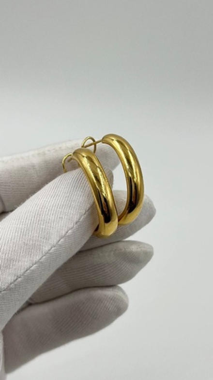 Серьги кольца Milor Italy